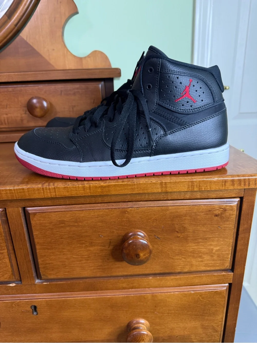 Nike Jordan Jumpman AR3762-001 Black Mid top basketball shoes men 10 sneaker